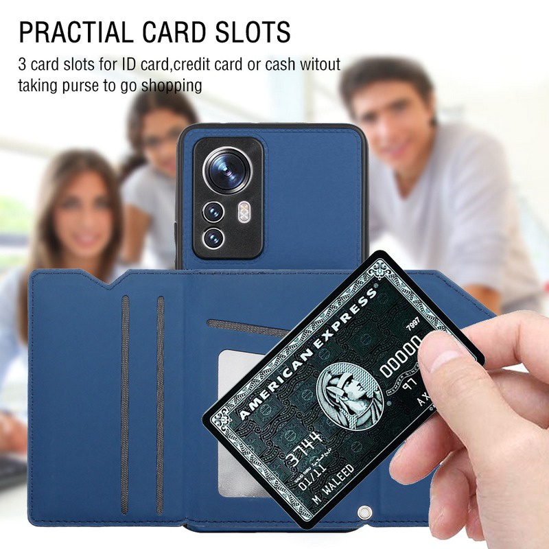 Ốp Điện Thoại Da PU Sang Trọng Có Ngăn Đựng Thẻ Cho Xiaomi 12 Pro 12X 12 11T 11TPro 10TLite 10T Pro Mi 11 Ultra 11Lite 11Pro 10S 11