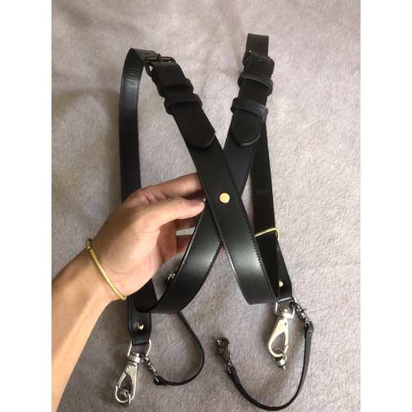 Dây đeo máy ảnh da bò 2 camera - sản phẩm flash sale