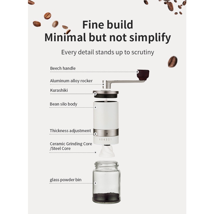 Máy xay cà phê BINCOO bằng tay chất lượng cao chuyên dụng