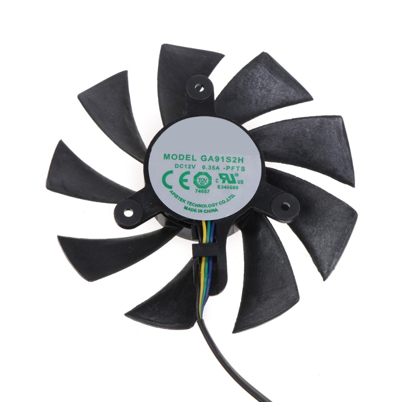 Quạt Tản Nhiệt Card Đồ Họa GPU GA92A2H 4Pin 12V 0.35A GPU Cho Zotac Gefrce RTX 2070 SUPER Mini 8GB ZT-T20710E-10