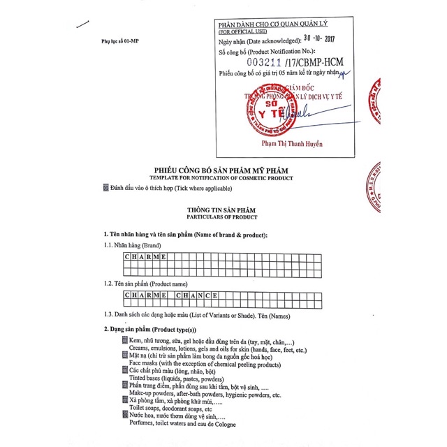 Charme Chance 30ml - Nước Hoa Charme Chính Hãng | BigBuy360 - bigbuy360.vn