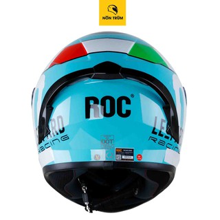Nón bảo hiểm fullface ROC R1 tem LEOPARD