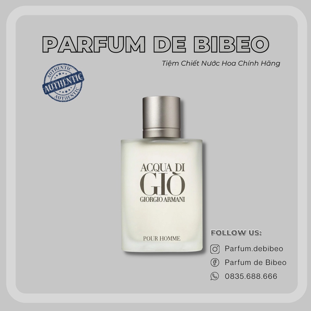 Parfum de Bibeo-Nước hoa thử Giò Pour Homme