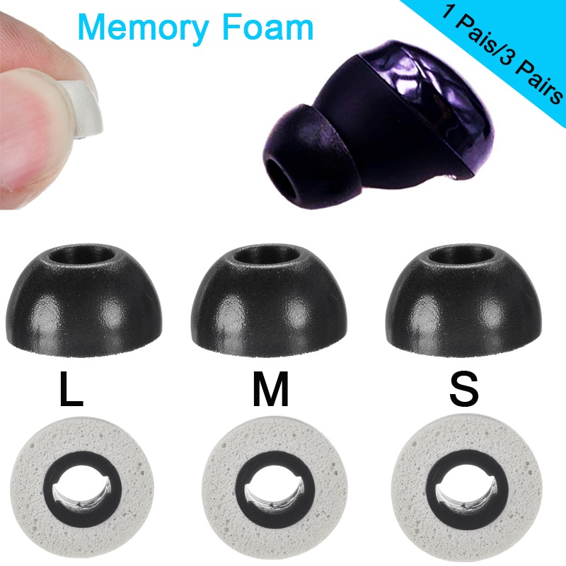 Set 3 Cặp Nút Tai Nghe Thay Thế Bằng Cao Su Non Cho Tai Nghe Không Dây Samsung Galaxy Buds Pro