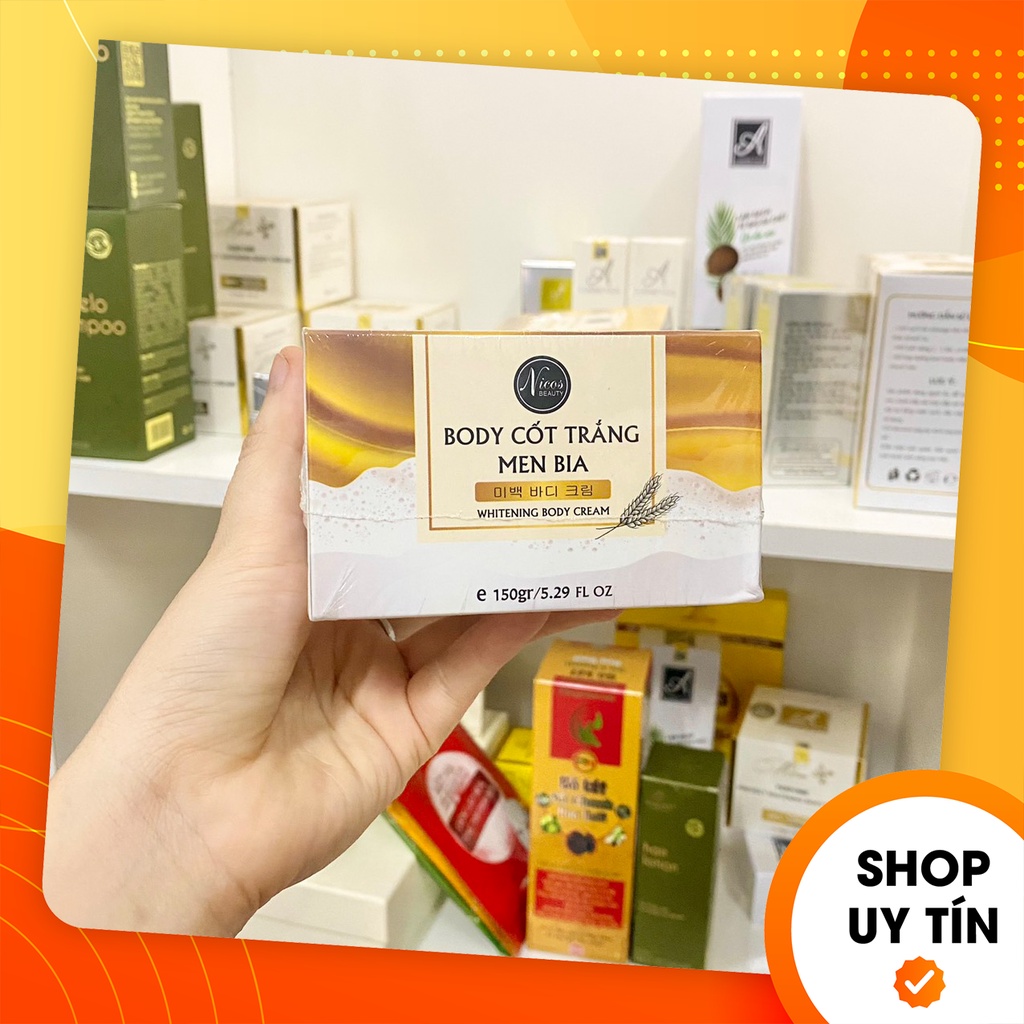 [Chính hãng] Kem Body Men Bia Nicos - Body Cốt Trắng Nikos Beauty Thanh Nhi