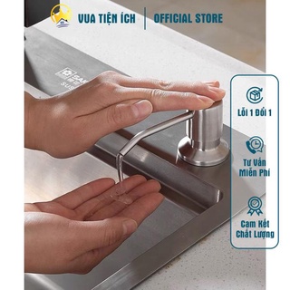 Bộ vòi bình xịt nước rửa chén vòi Inox gắn chậu rửa chén - bình nhựa 250ml