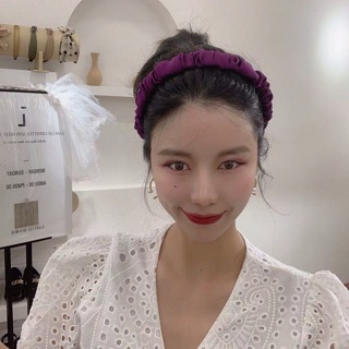 Bờm băng đô lụa nhún xinh xắn
