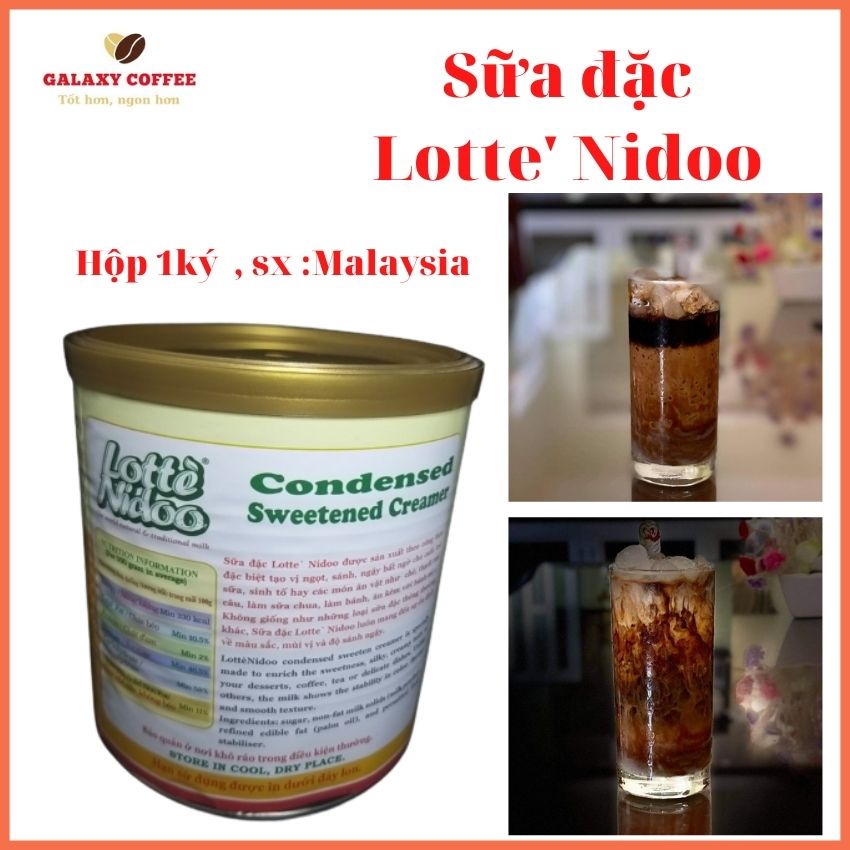 [CHUYÊN DÙNG CHO CÀ PHÊ, CACAO] Sữa Đặc Có Đường Cao Cấp CROWN Lon 1Kg, Kem Đặc Có Đường – Sx Malaysia