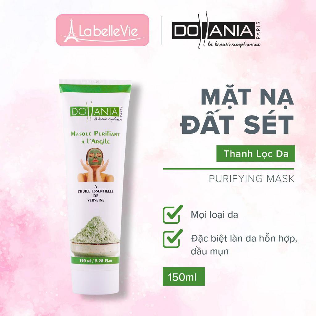 Mặt nạ đất sét tinh khiết thiên nhiên Dollania cho làn da tươi sáng mịn màng 150ml