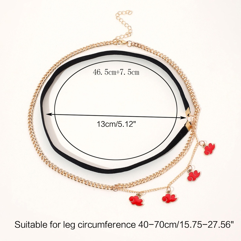 Youyo Chuỗi Chân Hình Đám Mây Đỏ Thời Trang Đi Biển Mùa Hè Cho Nữ