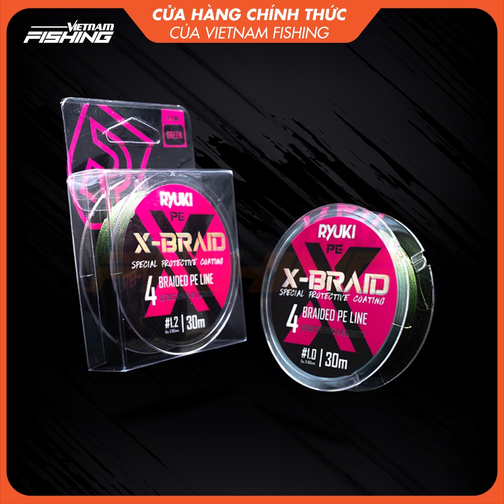 Dây Câu Cá RYUKI PE 4X Braid