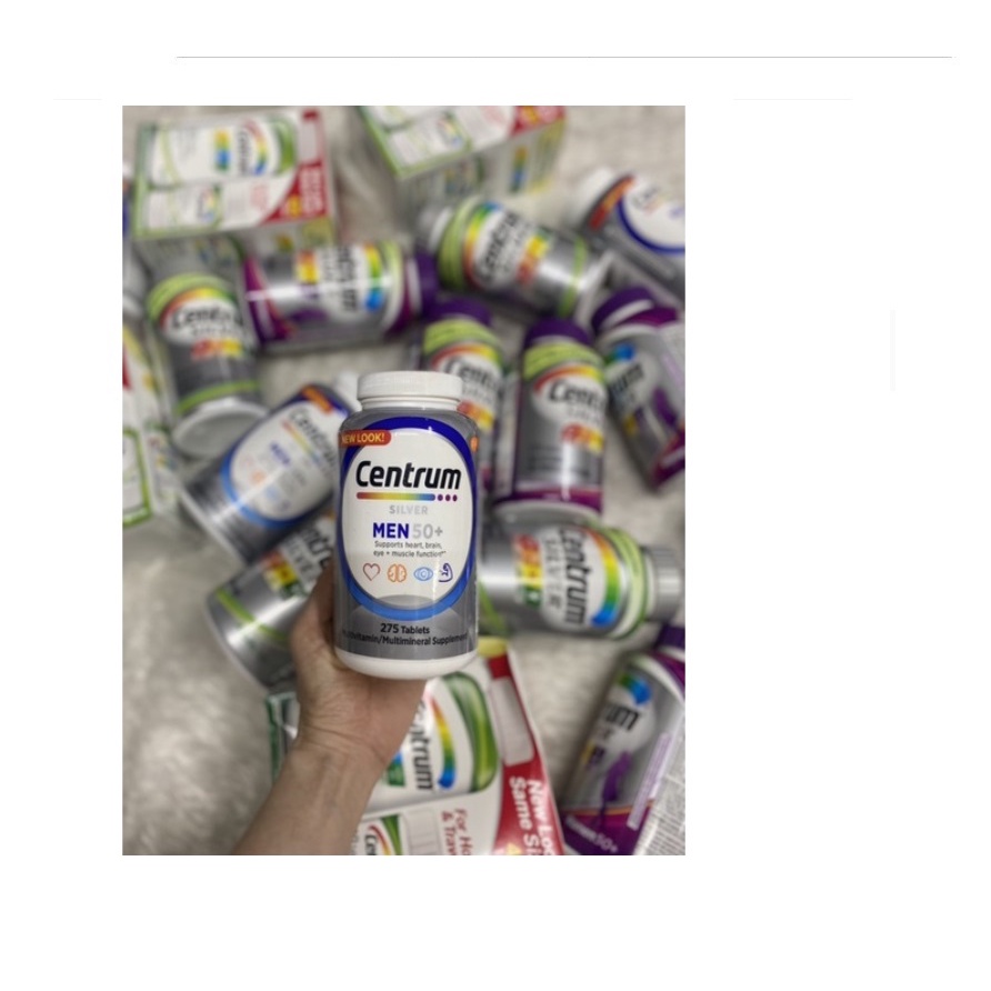 Centrum Silver Men 50+ bổ sung Vitamin và khoáng chất nam giới trên 50 tuổi