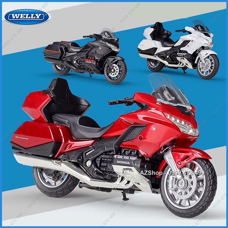 Xe Mô Hình Honda Goldwing Tỉ Lệ 1:18 - Welly