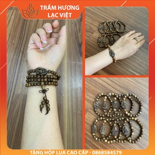 Mặt phật bản mệnh - vòng tay trầm hương tốc - theo tuổi - theo mệnh - lạc việt trầm hương