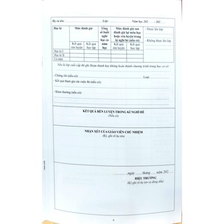 Sách Học bạ trung học cơ sở (Thông tư 22/2021 mẫu mới )