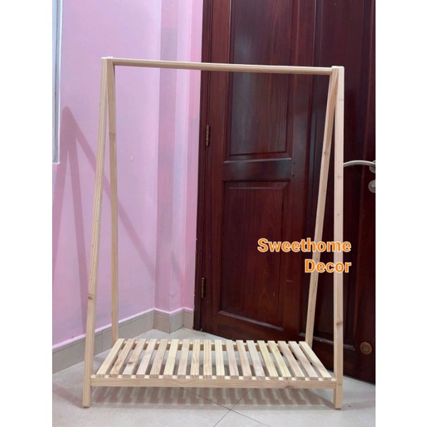 Kệ treo quần áo chữ A ✅ % gỗ thông ✅ (Hàng chất lượng, Không phải gỗ MDF)