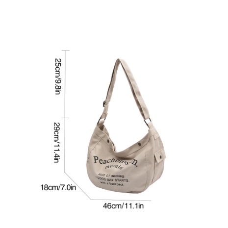 Túi Đeo Chéo Canvas Mẫu Mới Phong Cách Unisex Cá Tính Năng Động Giới Trẻ Đi Học Đi Chơi - Hazis Store