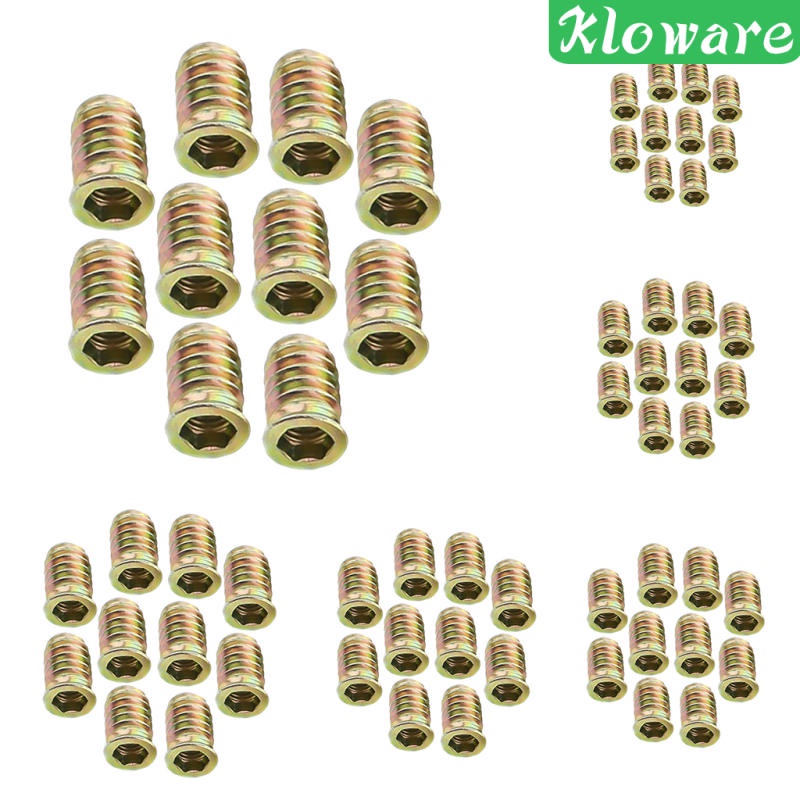 Bộ 10 Ốc Vít Đầu Lục Giác M8 * 22 Chuyên Dụng Cho Đồ Nội Thất Gỗ