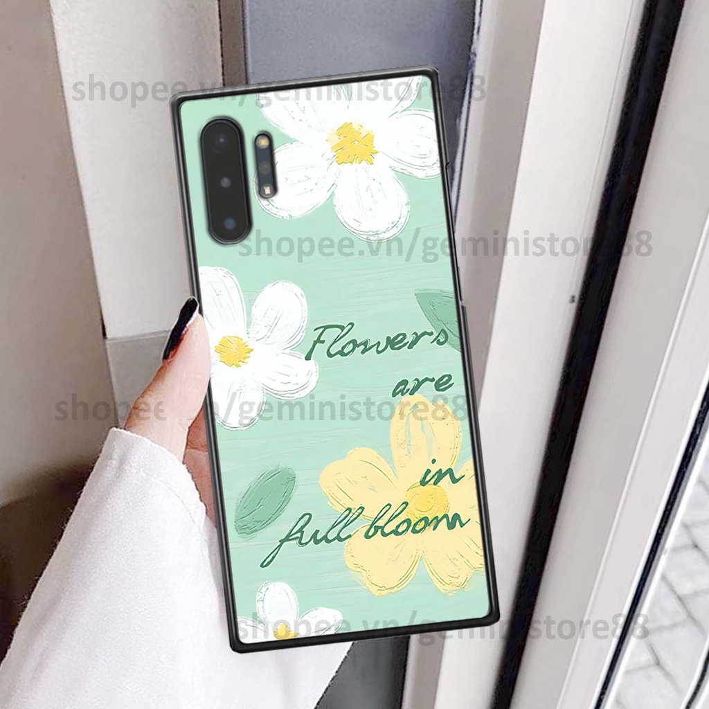Ốp Samsung Note 10 / Note 10 Plus / Note 10+ in hình hoa lá nhiều màu sắc siêu đẹp, siêu xinh, siêu cá tính