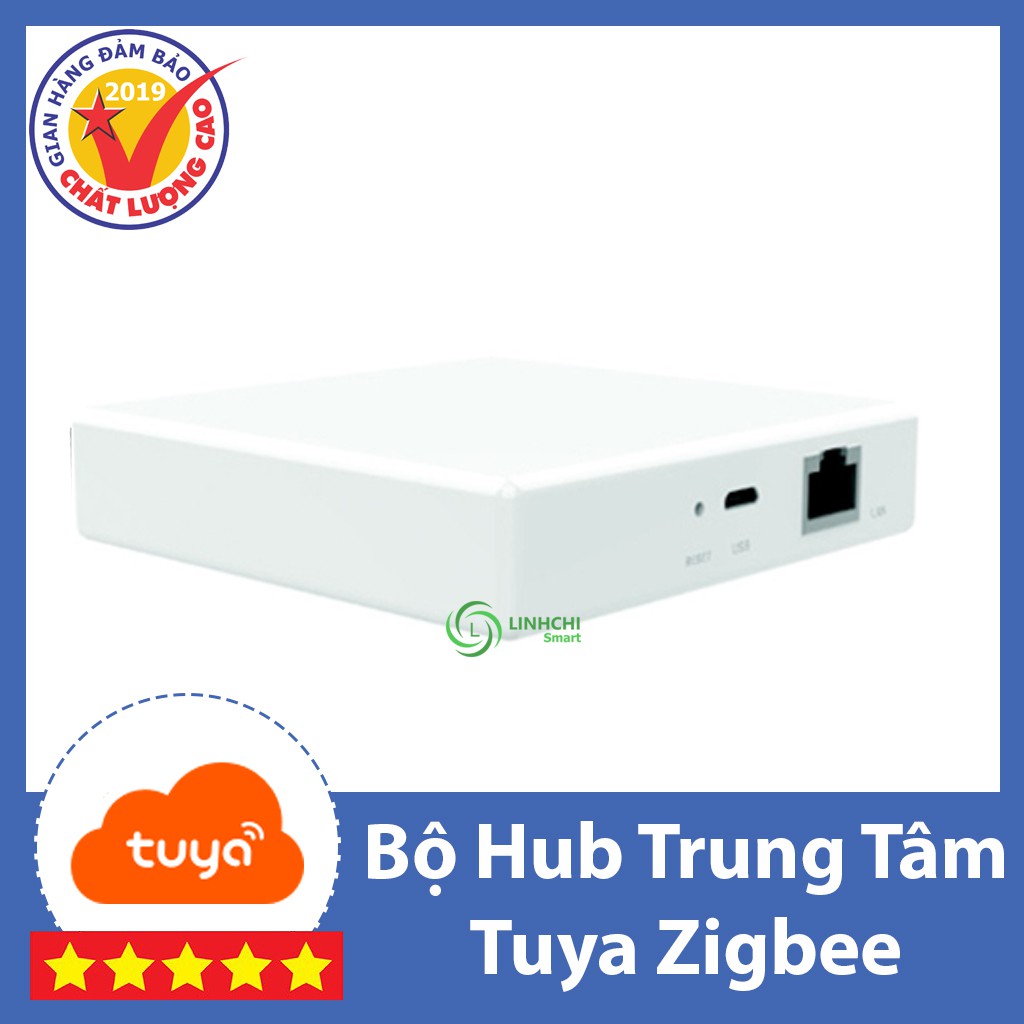 Bộ Hub Gateway Zigbee Tuya trung tâm điều khiển các thiết bị Tuya Zigbee