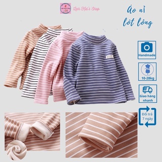 Áo giữ nhiệt lót lông nhung cổ 3 phân Quảng Châu cho bé 10-35kg