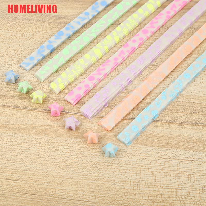 Bộ 210 Dải Giấy Xếp Ngôi Sao May Mắn Dạ Quang