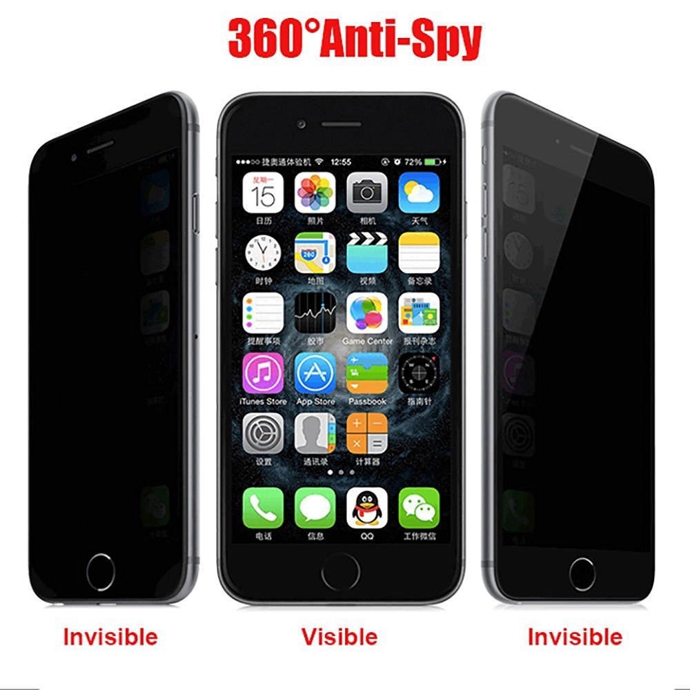 Kính cường lực chống nhìn trộm cho iPhone5 6s 7 8p X