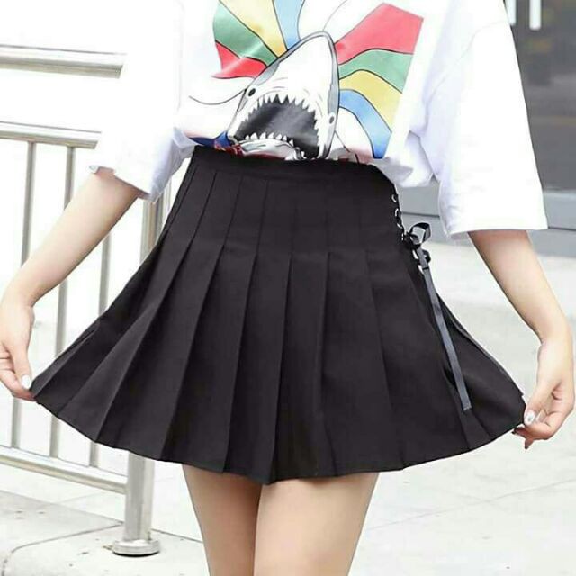 Chân Váy Kaki chân váy xếp ly Chân váy đen Chữ A Dáng ngắn Váy Thiết Kế Xẻ Quyến Rũ | BigBuy360 - bigbuy360.vn