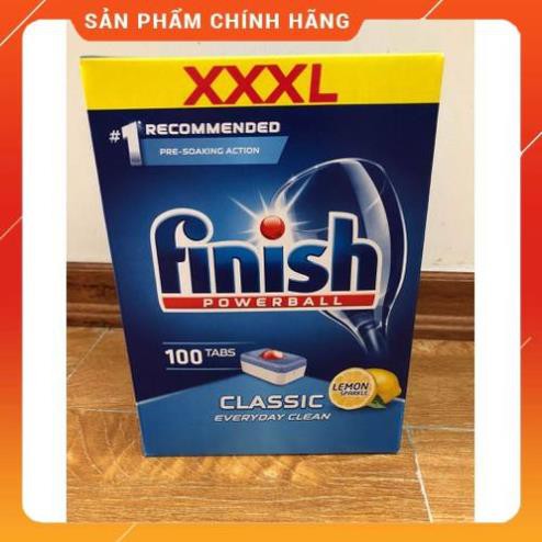 (FreeShip) Viên rửa bát Finish Classic 100 viên (Date sx 2020)