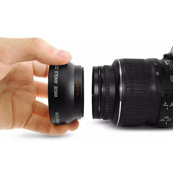 Ống Kính Góc Rộng 52mm Cho Máy Ảnh Canon, Nikon, Sony, Fujifilm