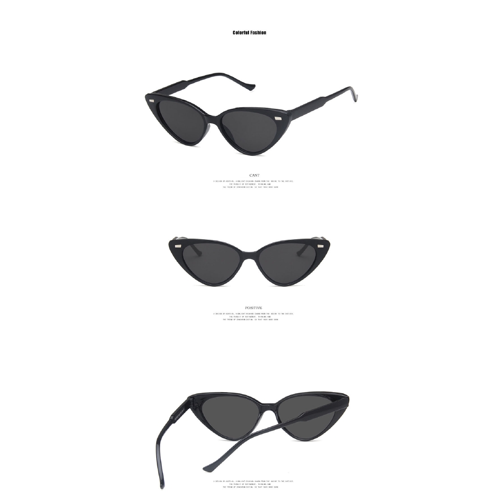 Kính Mát Gọng Nhỏ Hình Mắt Mèo Thời Trang Retro Chống Tia Uv400 Cho Nữ | BigBuy360 - bigbuy360.vn