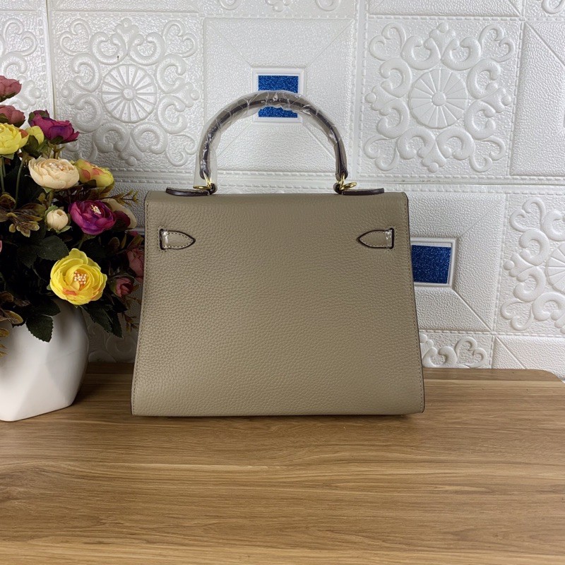 Túi xách Hermes kelly màu xám size 28cm (có sẵn)