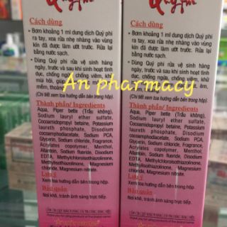 Dung dịch vệ sinh phụ nữ Quý Phi 120ml