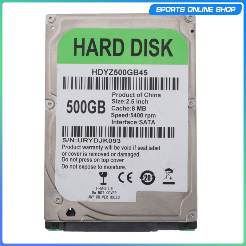 2.5\'\' 500GB Internal High Performance SATA Hard Disk Drive HDD