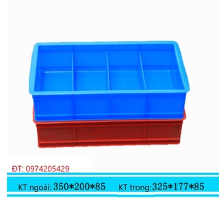 Khay nhựa 3 ô, 4 ô đựng linh kiện