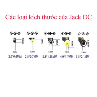 Jack cắm DC đực/cái 3.5x1.3mm