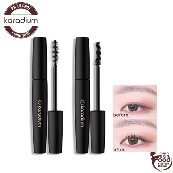 Mascara Chuốt Mi Dày Và Cong Tự Nhiên Karadium On The Top Fiber Mascara 10ml