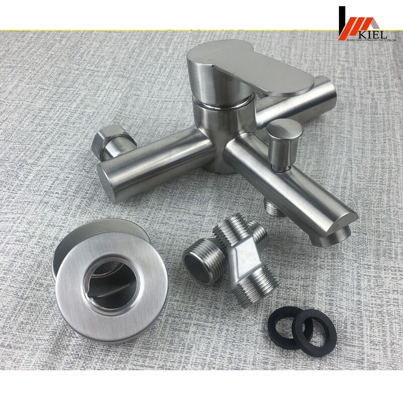 Bộ vòi sen nóng lạnh inox 304 cao cấp đầy đủ phụ kiện không chì an toàn sức khỏe  bảo hành 12 tháng.