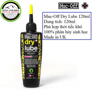 Dầu nhớt tra sên xích líp xe đạp muc-off dry lube 120ml