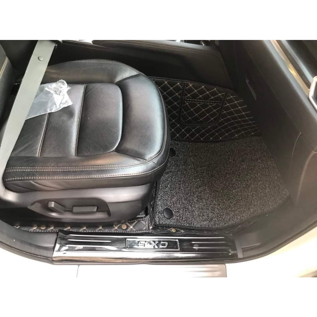 Thảm lót sàn ô tô 5D 6D Mazda 2 2013-2021 chống nước, không mùi, phủ kín 90% sàn xe