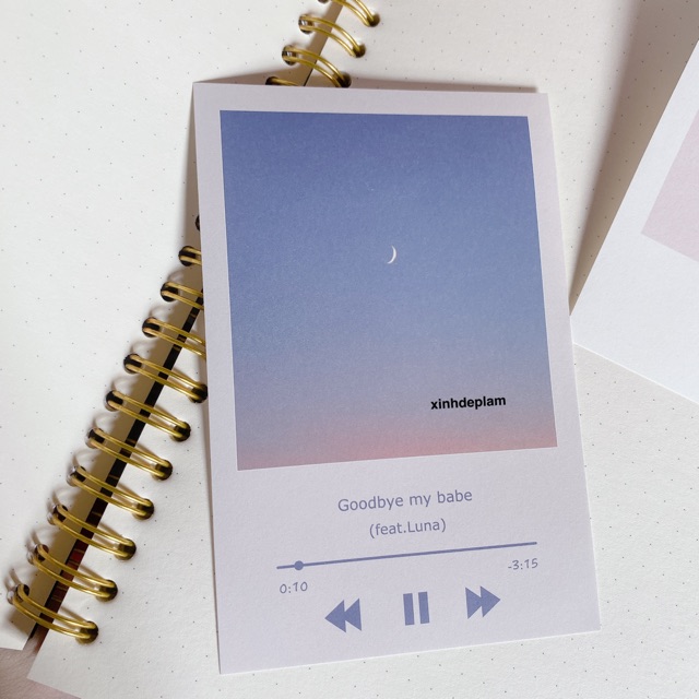 Note card dạng instagram bầu trời Sky