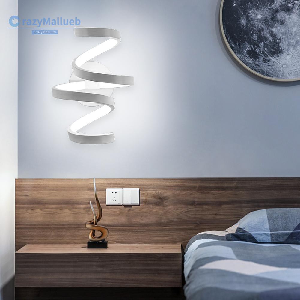 Crazymallueb❤Modern 85-240V LED Wall Mounted Light Home Bedside Aisle Lighting Bedroom Living Room Stairs Decorative Art