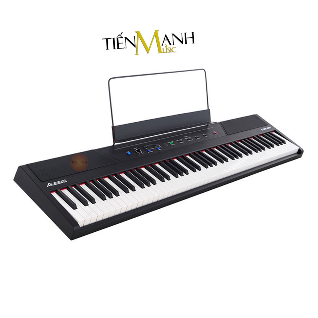 [Chính Hãng USA, Tặng Sticker] Đàn Piano Điện Alesis Concert - 88 Phím nặng Cảm ứng lực Có Loa