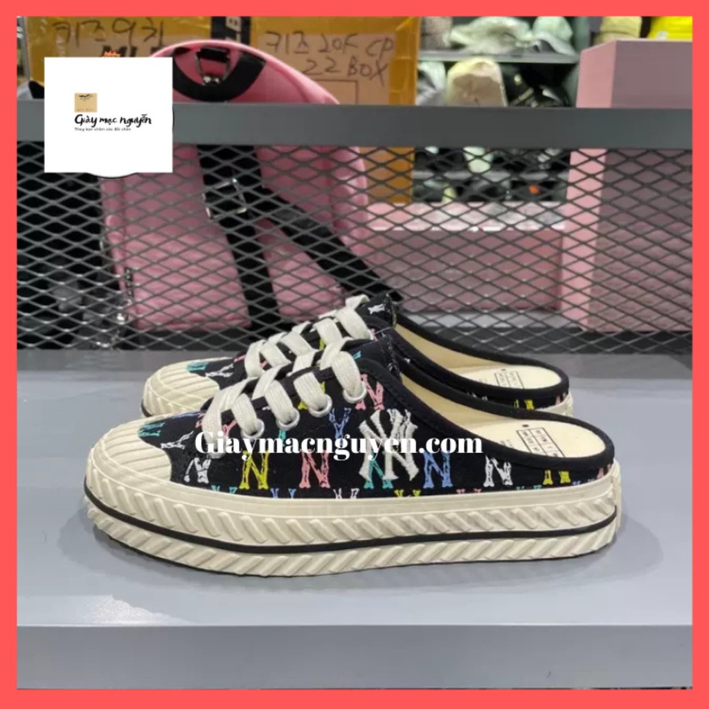 [Hàng SPF] Giày sneaker sục đạp gót nữ độn đế in NY Play Sport phong cách ulzzang Hàn Quốc siêu Hot đi cực xinh TH-50