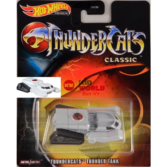 Xe mô hình Hot Wheels Premium Thundercats Thunder Tank GJR37, bánh cao su.