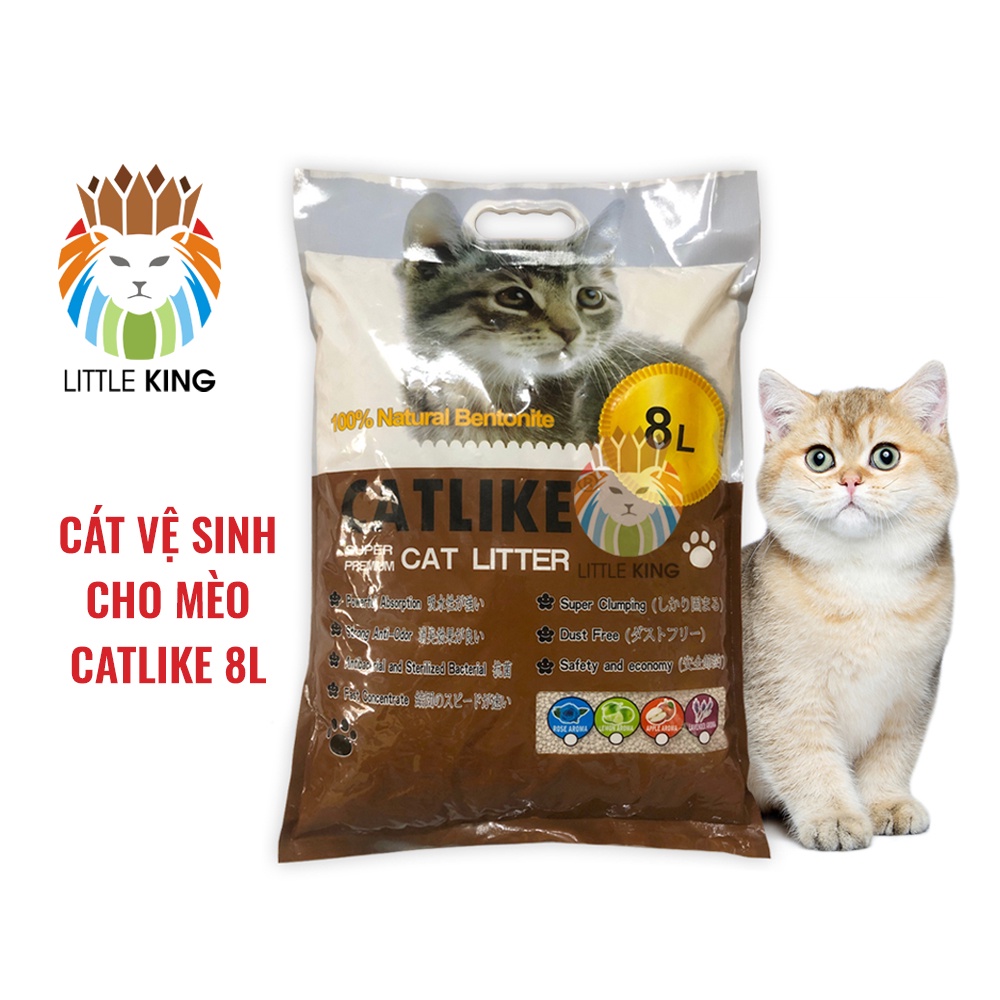 Cát vệ sinh cho mèo  Cát vệ sinh Nhật Bản Catlike 8L hương cà phê Little King pet shop