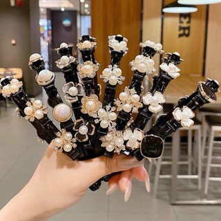 Bờm tóc đính hoa có kẹp giữ tóc tạo độ phồng siêu hót cho bé