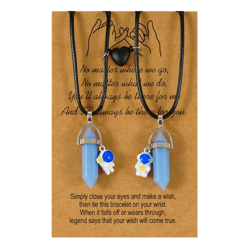 Vòng cổ Mặt Đá Trụ Lục Giác Phát Sáng