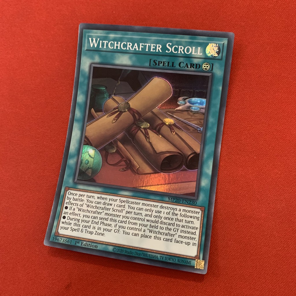 [EN][Thẻ Bài Yugioh Chính Hãng] Witchcrafter Scroll