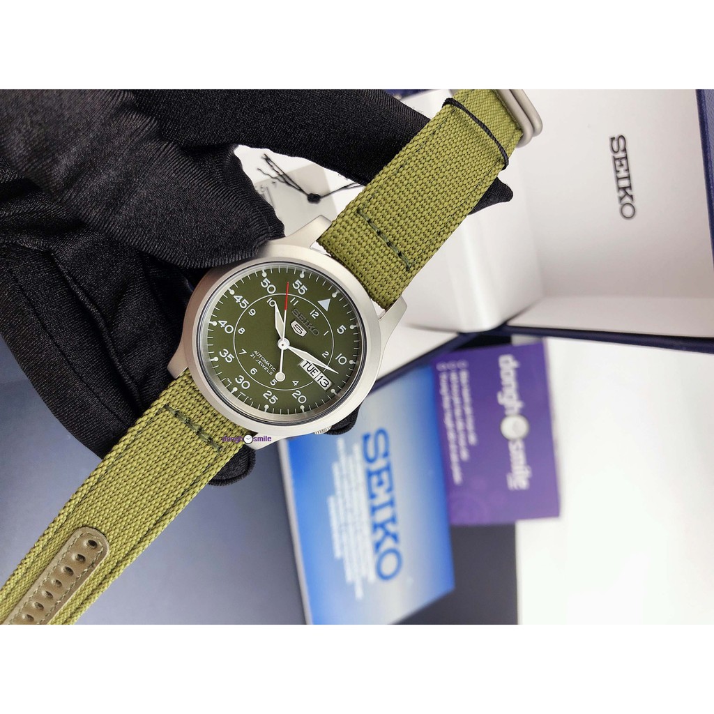 Đồng hồ nam Seiko TpHCM xanh lính SNK805K2